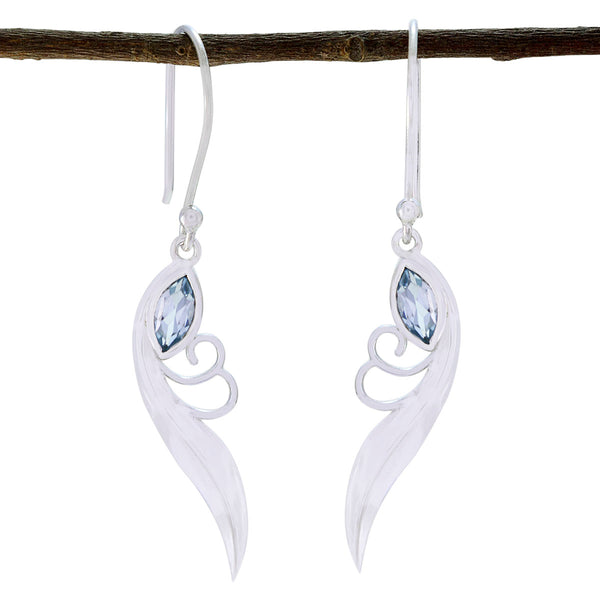 Blue-Topaz-Japanese-Ivana-Solitaire-Dangle-Blue-925-Sterling-Silver-Earring