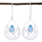 Blue-Topaz-Turkish-Joaquina-Solitaire-Dangle-Blue-925-Sterling-Silver-Earring