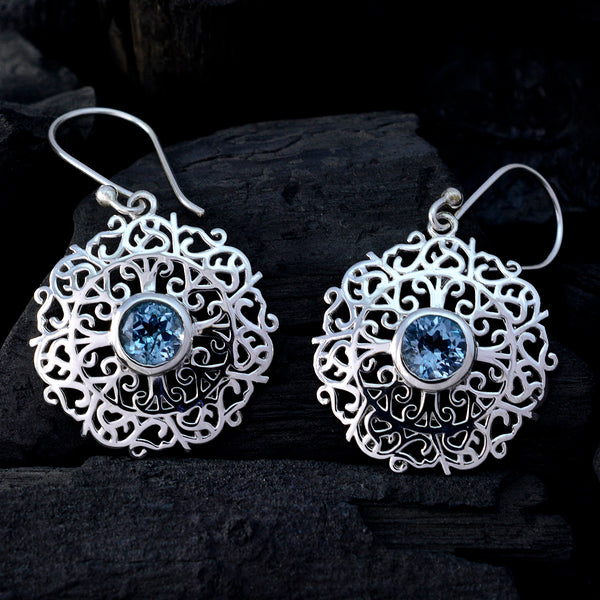 Blue-topaz-Mexican-Mathilde-Solitaire-Dangle-Blue-Silver-Earring