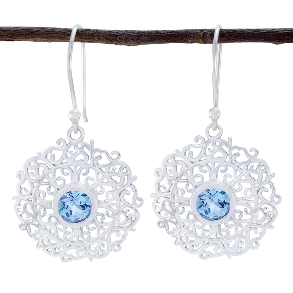 Blue-topaz-Mexican-Mathilde-Solitaire-Dangle-Blue-Silver-Earring