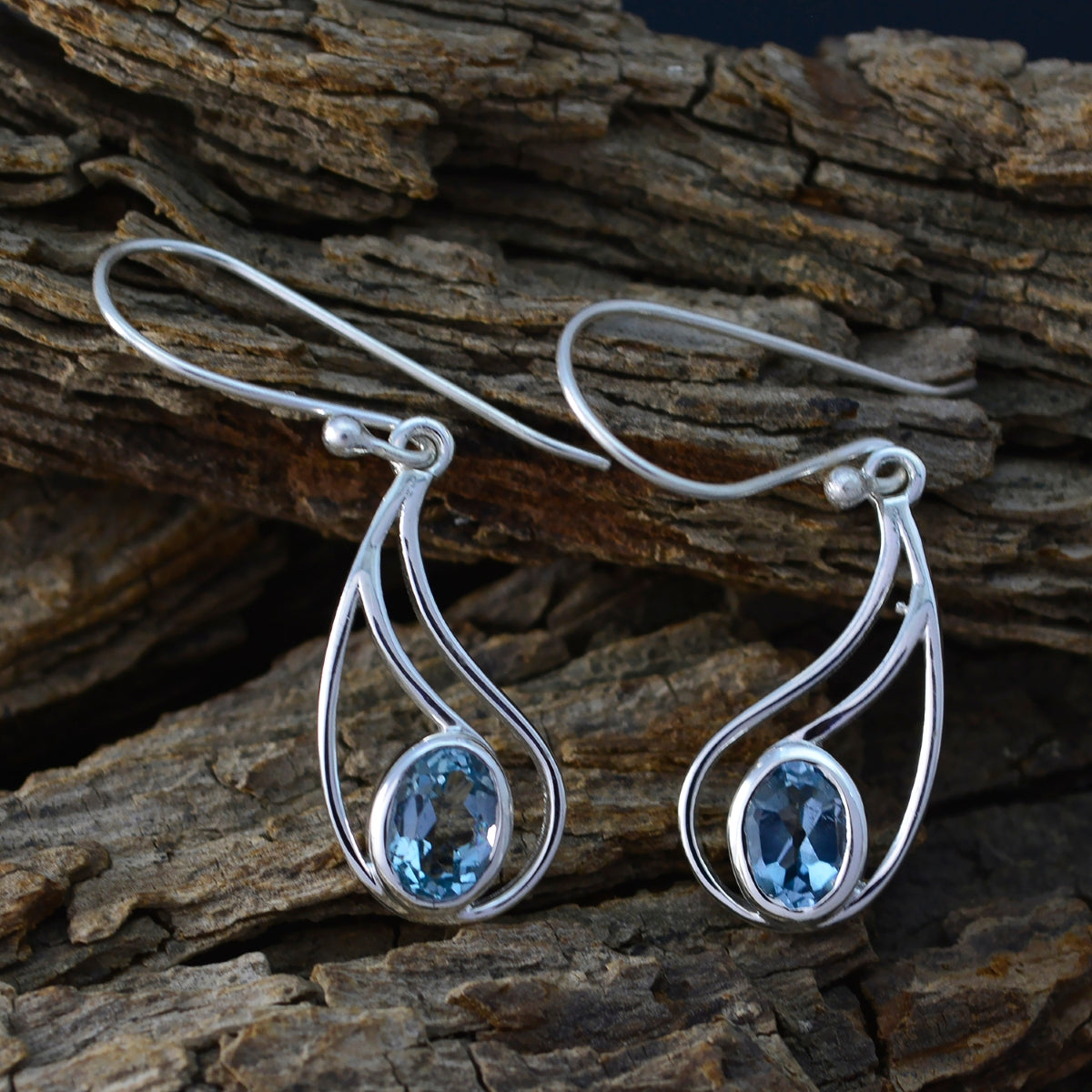 Blue-Topaz-Italian-Julia-Solitaire-Dangle-Blue-925-Silver-Earring