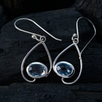Blue-Topaz-Middle-Eastern-Julieta-Solitaire-Dangle-Blue-Sterling-Silver-Earring