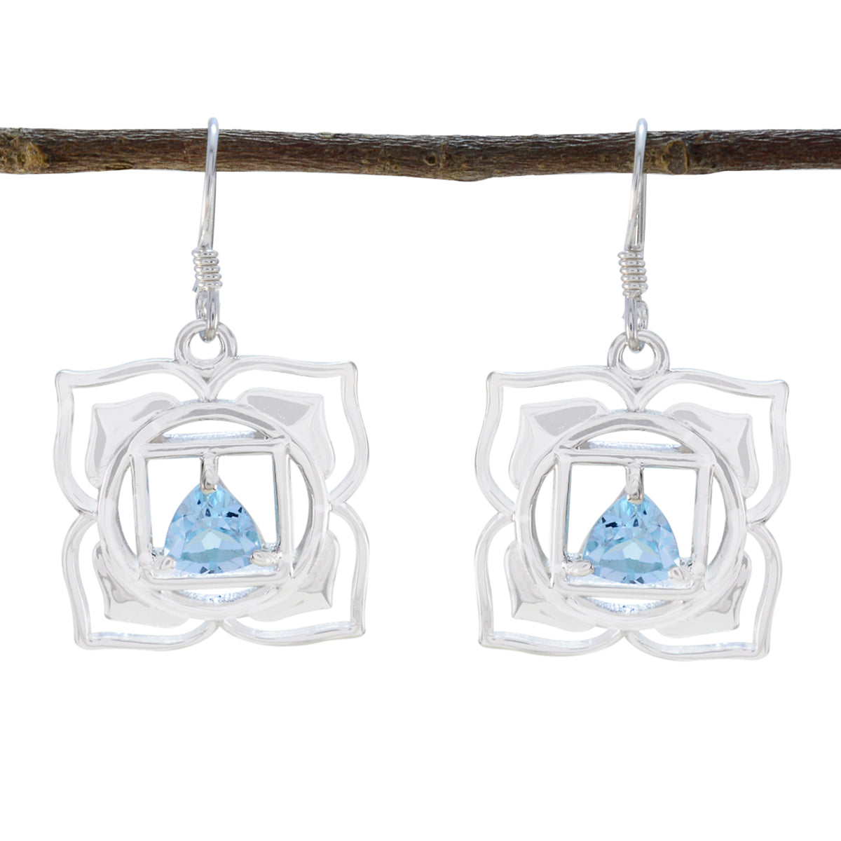 Blue-Topaz-Australian-Lorena-Solitaire-Dangle-Blue-925-Silver-Earring