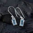 Blue-Topaz-African-Lea-Solitaire-Dangle-Blue-92.5-Silver-Earring
