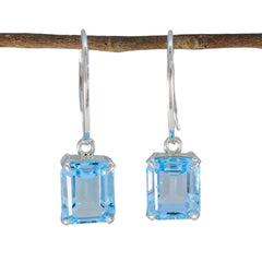 Blue-Topaz-French-Luisa-Solitaire-Dangle-Blue-925-Sterling-Silver-Earring
