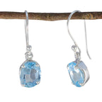 Blue-Topaz-African-Mariana-Solitaire-Dangle-Blue-925-Silver-Earring