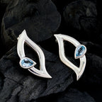 Blue-Topaz-Russian-Micaela-Solitaire-Stud-Blue-Sterling-Silver-Earring