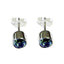 Blue-Topaz-Moroccan-Milagros-Solitaire-Stud-Blue-92.5-Silver-Earring