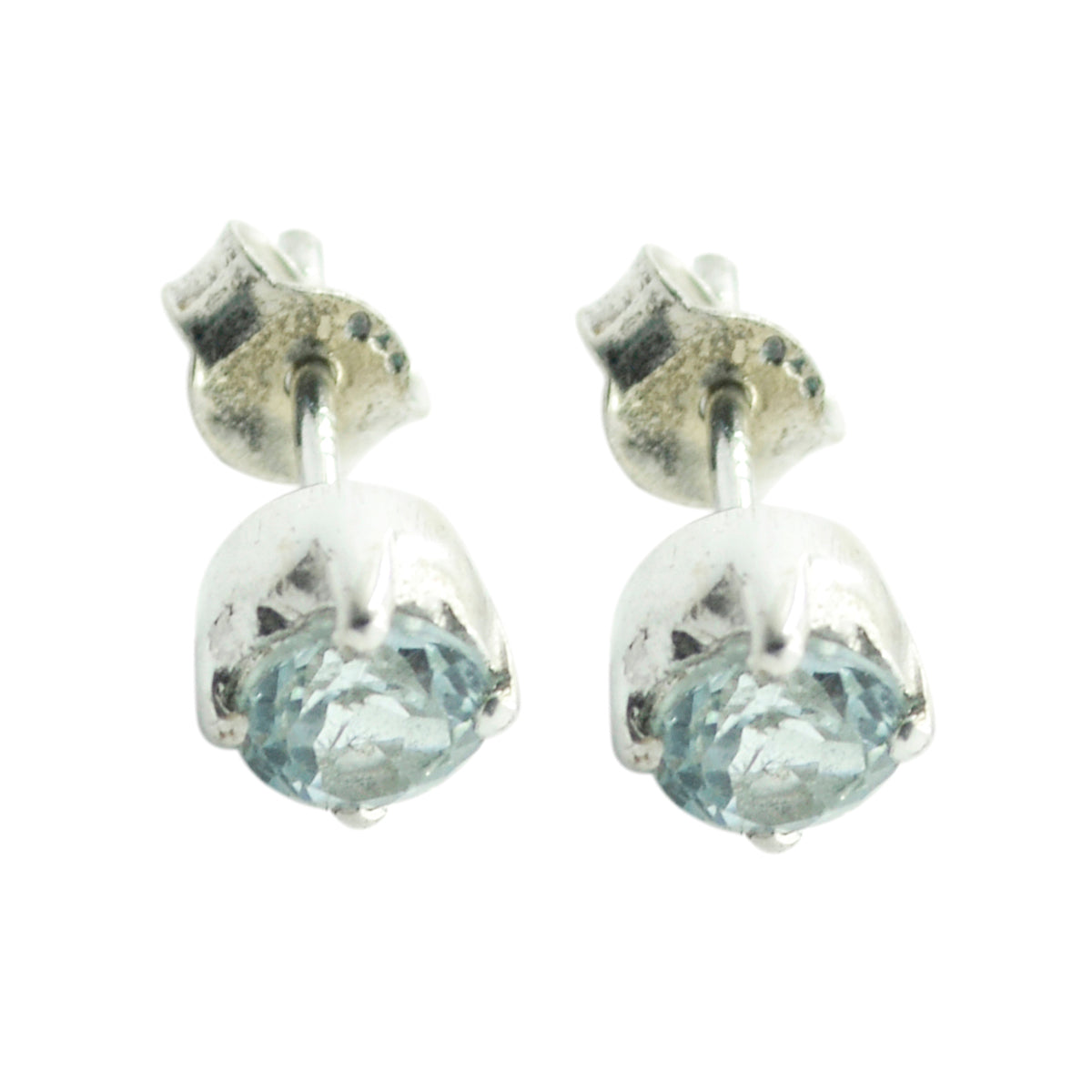 Blue-Topaz-Egyptian-Natalia-Solitaire-Stud-Blue-925-Sterling-Silver-Earring