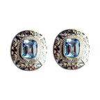 Blue-Topaz-American-Nayara-Solitaire-Stud-Blue-925-Silver-Earring
