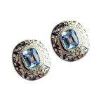 Blue-Topaz-American-Nayara-Solitaire-Stud-Blue-925-Silver-Earring