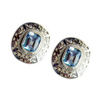 Blue-Topaz-American-Nayara-Solitaire-Stud-Blue-925-Silver-Earring