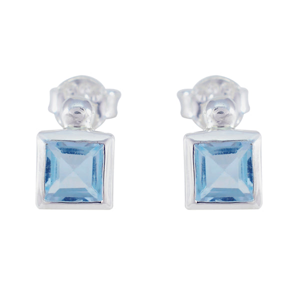 Blue-Topaz-Mexican-Camila-Solitaire-Stud-Blue-92.5-Silver-Earring