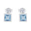 Blue-Topaz-Mexican-Camila-Solitaire-Stud-Blue-92.5-Silver-Earring