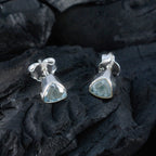 Blue-Topaz-Italian-Pilar-Solitaire-Stud-Blue-92.5-Silver-Earring