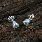 Blue-Topaz-Italian-Pilar-Solitaire-Stud-Blue-92.5-Silver-Earring