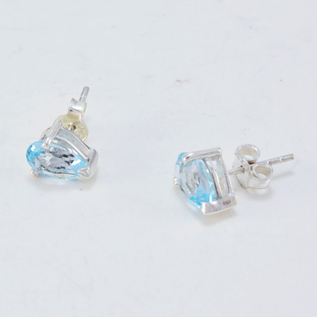 Blue-Topaz-Middle-Eastern-Rebeca-Solitaire-Stud-Blue-Sterling-Silver-Earring
