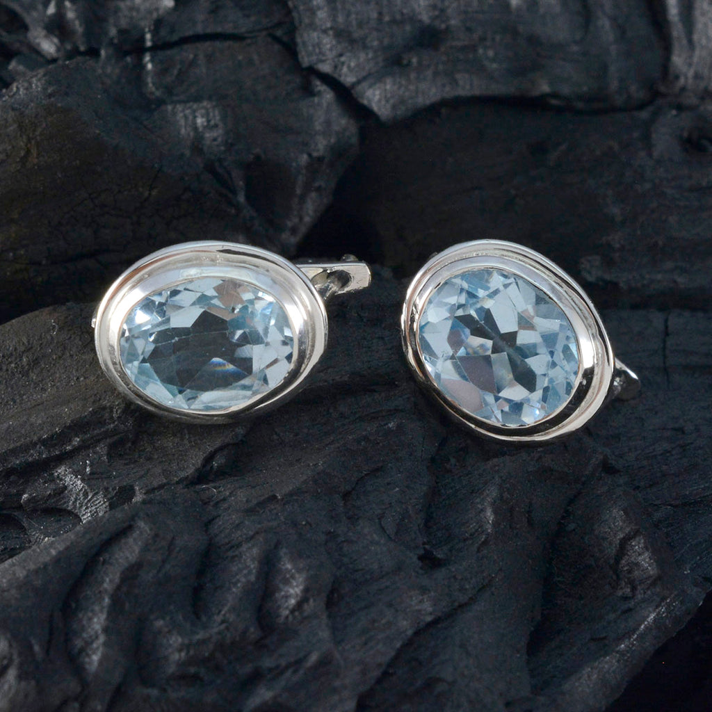 Blue-Topaz-American-Florencia-Solitaire-Stud-Blue-Sterling-Silver-Earring