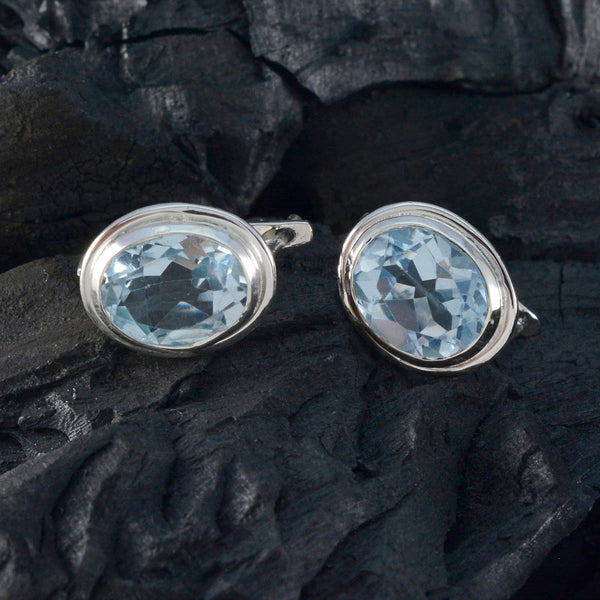 Blue-Topaz-American-Florencia-Solitaire-Stud-Blue-Sterling-Silver-Earring