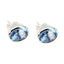 Blue-Topaz-Latin-American-Sofía-Solitaire-Stud-Blue-925-Sterling-Silver-Earring