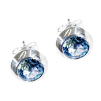 Blue-topaz-Middle-Eastern-Cecilia-Solitaire-Stud-Blue-Sterling-Silver-Earring