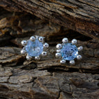 Blue-topaz-American-Elena-Solitaire-Stud-Blue-Sterling-Silver-Earring
