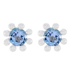Blue-topaz-American-Elena-Solitaire-Stud-Blue-Sterling-Silver-Earring