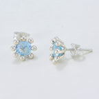 Blue-topaz-American-Elena-Solitaire-Stud-Blue-Sterling-Silver-Earring