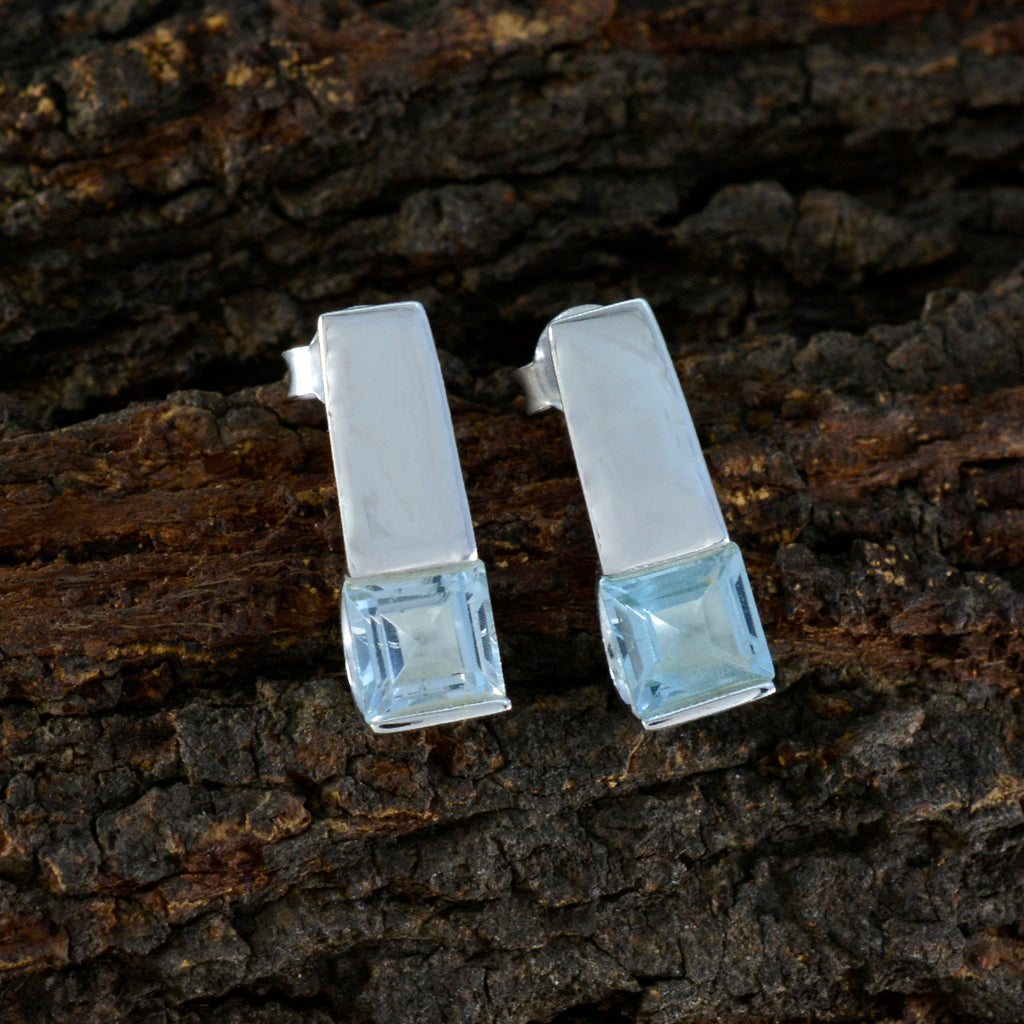 Blue-Topaz-Middle-Eastern-Laura-Solitaire-Stud-Blue-925-Sterling-Silver-Earring