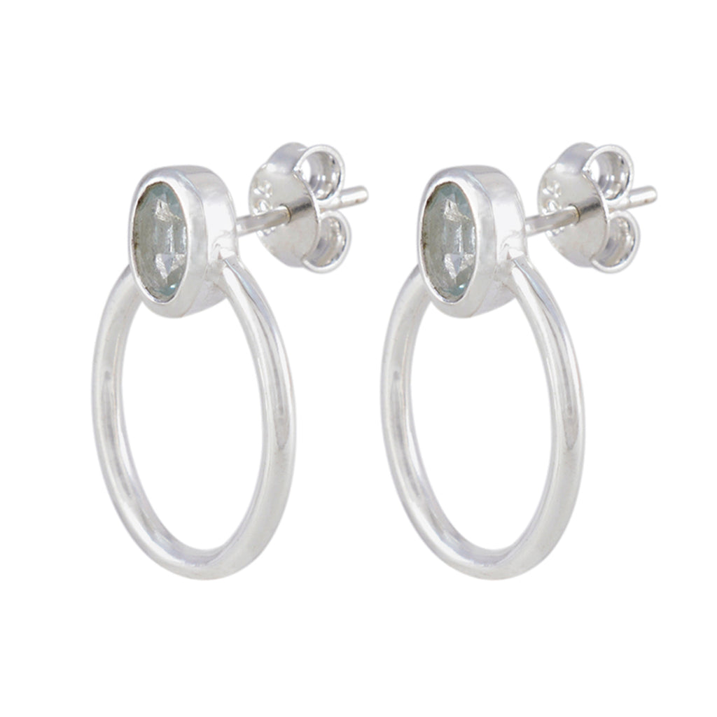 Blue-Topaz-Mexican-Nova-Solitaire-Stud-Blue-Sterling-Silver-Earring