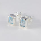 Blue-Topaz-American-Lourdes-Solitaire-Stud-Blue-92.5-Silver-Earring