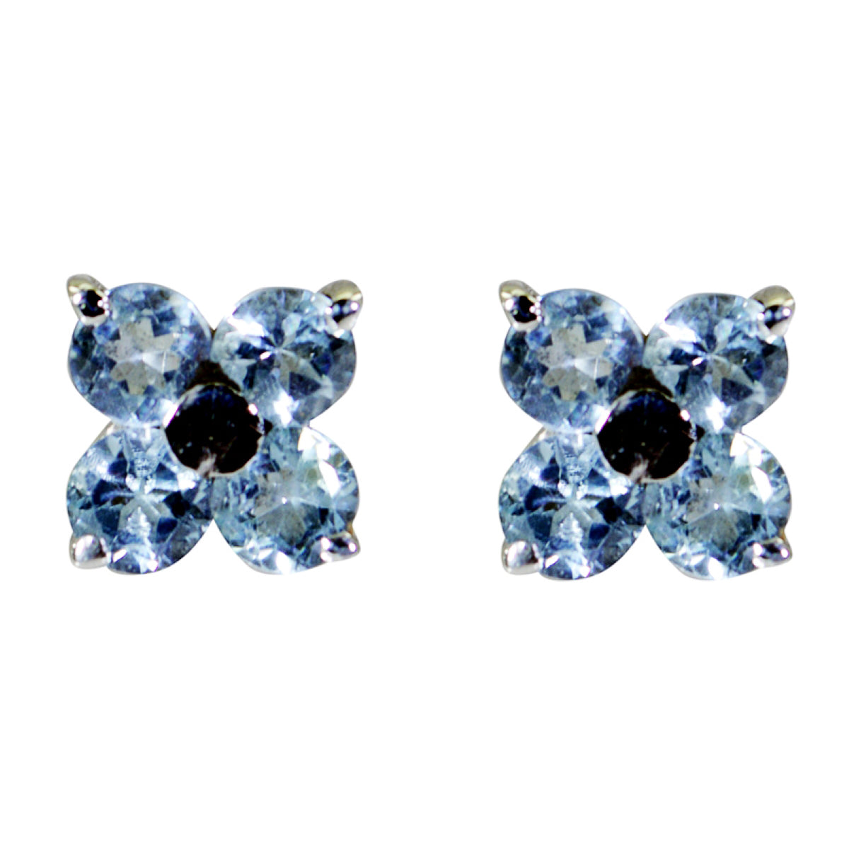Blue-topaz-Egyptian-Isadora-multiple-Stud-Blue-925-Sterling-Silver-Earring Imagen principal del producto