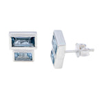 Blue-topaz-Latin-American-Rebeca-multiple-Stud-Blue-92.5-Silver-Earring