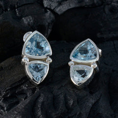 Blue-Topaz-Korean-Pilar-Toi-et-Moi-Stud-Blue-Sterling-Silver-Earring