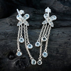 Blue-Topaz-Russian-Aaliyah-multiple-Stud-Blue-Silver-Earring