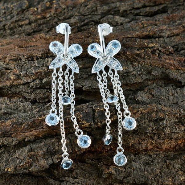 Blue-Topaz-Russian-Aaliyah-multiple-Stud-Blue-Silver-Earring