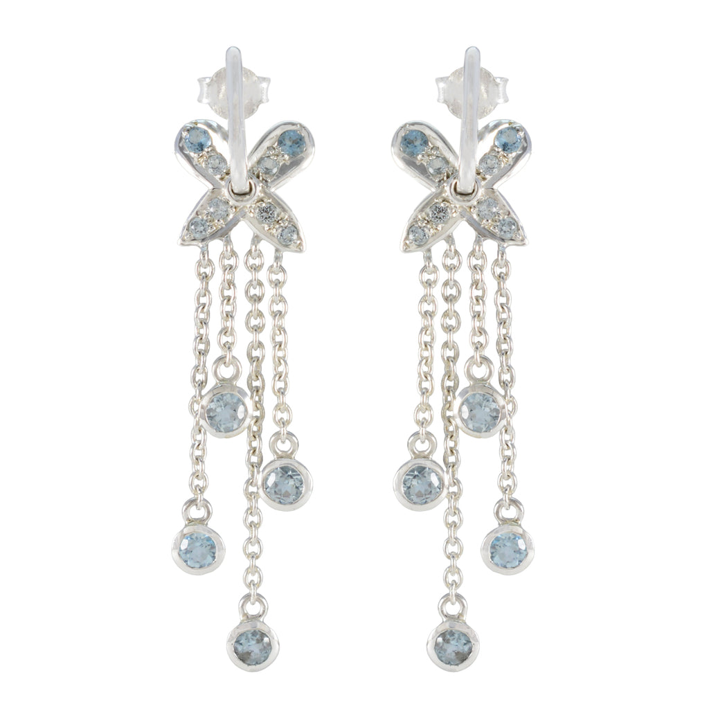 Blue-Topaz-Russian-Aaliyah-multiple-Stud-Blue-Silver-Earring