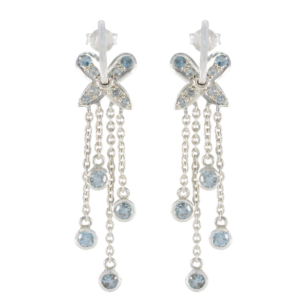 Blue-Topaz-Russian-Aaliyah-multiple-Stud-Blue-Silver-Earring