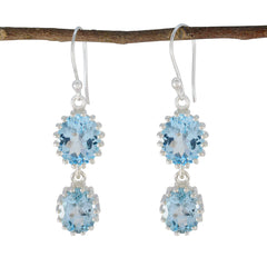 Blue-Topaz-Egyptian-Kennedy-Toi-et-Moi-Dangle-Blue-92.5-Silver-Earring