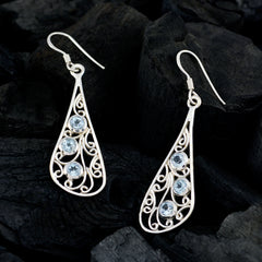 Blue-topaz-Russian-Sofía-multiple-Dangle-Blue-925-Silver-Earring