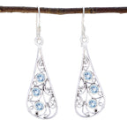 Blue-topaz-Russian-Sofía-multiple-Dangle-Blue-925-Silver-Earring