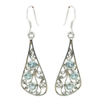 Blue-topaz-Russian-Sofía-multiple-Dangle-Blue-925-Silver-Earring