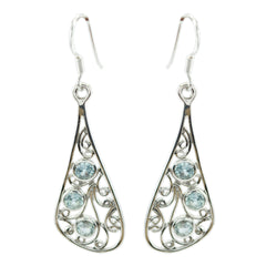 Blue-topaz-Russian-Sofía-multiple-Dangle-Blue-925-Silver-Earring