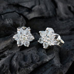 Blue-Topaz-Korean-Nova-multiple-Stud-Blue-92.5-Silver-Earring