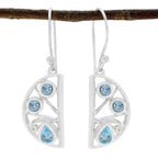 Blue-topaz-American-Bianca-multiple-Dangle-Blue-Sterling-Silver-Earring