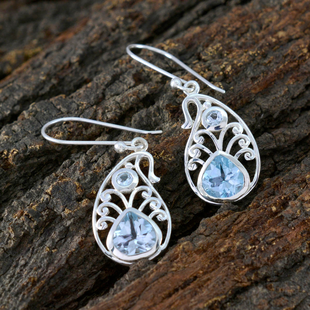 Blue-topaz-Spanish-Ava-multiple-Dangle-Blue-925-Sterling-Silver-Earring