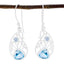 Blue-topaz-Spanish-Ava-multiple-Dangle-Blue-925-Sterling-Silver-Earring