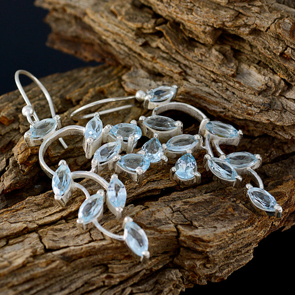 Blue-topaz-Australian-Eleanor-multiple-Dangle-Blue-925-Sterling-Silver-Earring