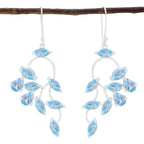 Blue-topaz-Australian-Eleanor-multiple-Dangle-Blue-925-Sterling-Silver-Earring
