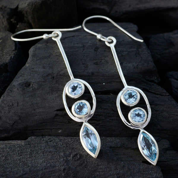 Blue-topaz-German-Ellie-multiple-Dangle-Blue-925-Sterling-Silver-Earring